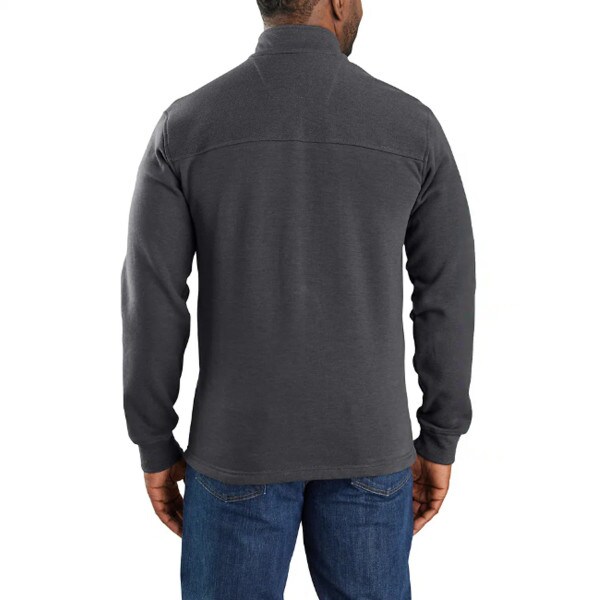 Carhartt FR Rain Defender Relaxed Fit Mock-Neck Fleece Pullover in Shadow Gray